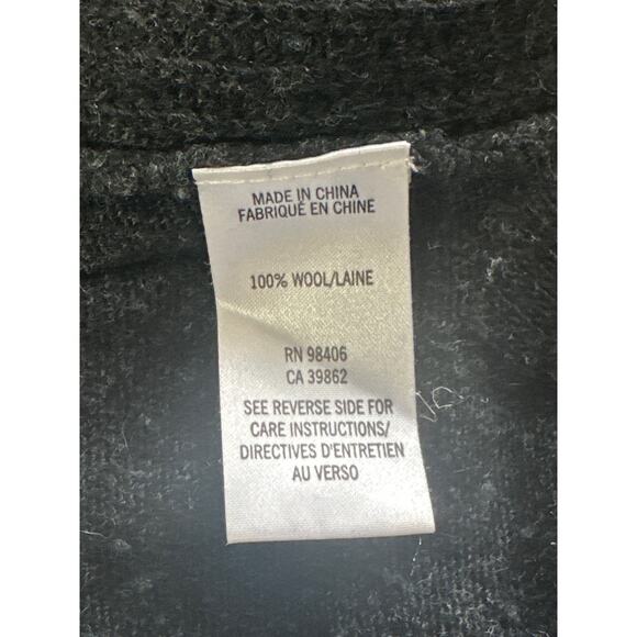 Theory Lightweight Soft Wool Tunic V-Neck Sweater M Black Designer Quite Luxury - Picture 8 of 13